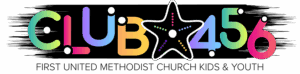 Club 456 logo — kids and youth ministry at First United Methodist Church of Sarasota